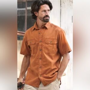 Men’s Red Head Shirt Sleeve Shirt‎ size XL EUC